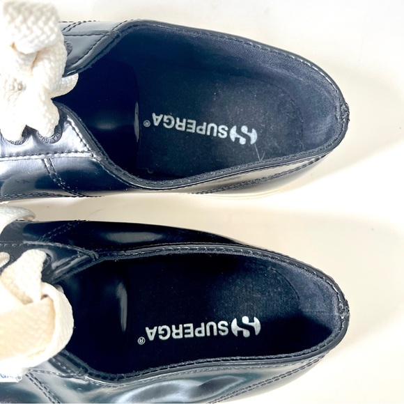 Superga Women's 2750  Sneaker, Black size 39 - Picture 4 of 6